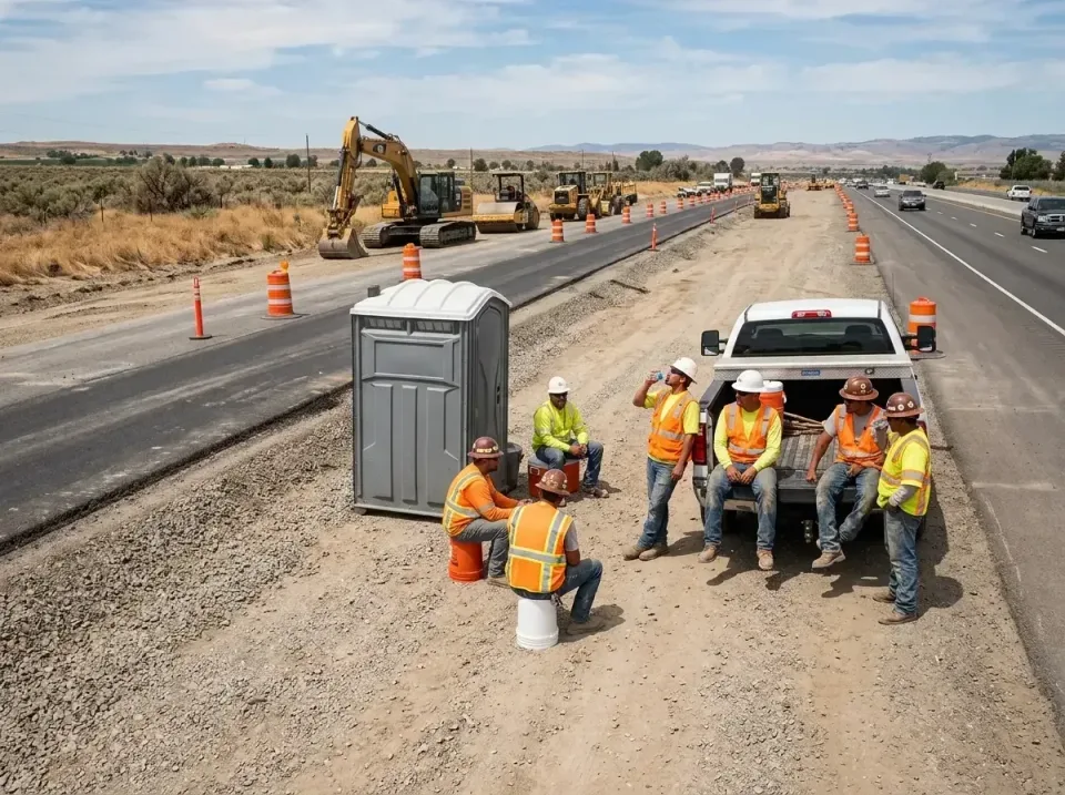 highway-road-construction-crew-007 — frequently asked questions, Porta Potty and Restroom Rentals in Muscle Shoals, AL